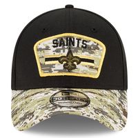 Men's New Era Black/Camo Orleans Saints 2021 Salute To Service