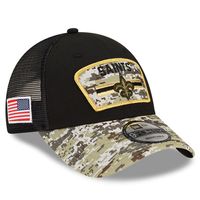 Men's New Era Black/Camo Orleans Saints 2021 Salute To Service