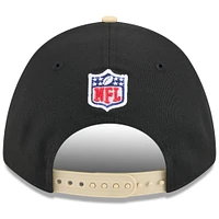 Men's New Era Black/Gold New Orleans Saints 2025 NFL Draft 9FORTY M-Crown A-Frame Adjustable Hat