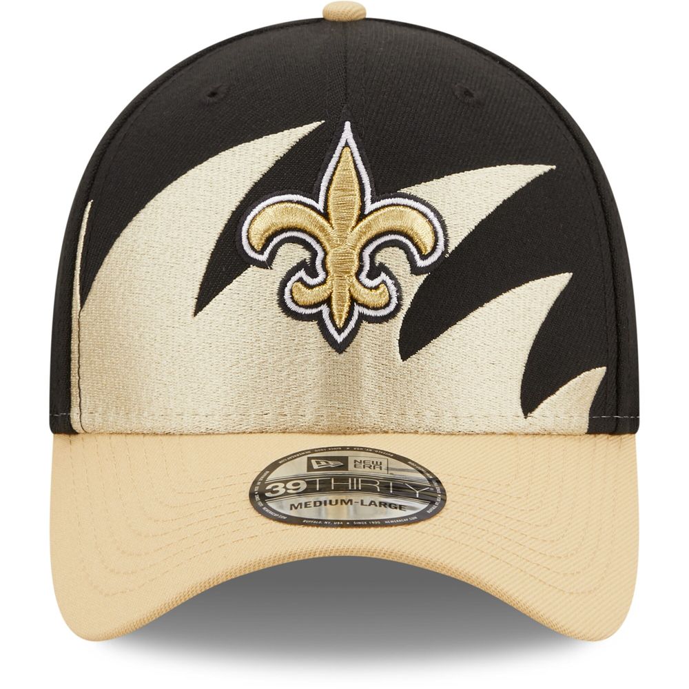 Men's New Era Black/Gold Orleans Saints Surge 39THIRTY - Flex Hat