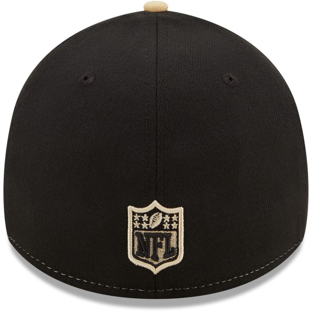 Men's New Era Black/Gold Orleans Saints Surge 39THIRTY - Flex Hat