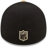 Men's New Era Black/Gold Orleans Saints Surge 39THIRTY - Flex Hat