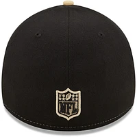 Men's New Era Black/Gold Orleans Saints Surge 39THIRTY - Flex Hat