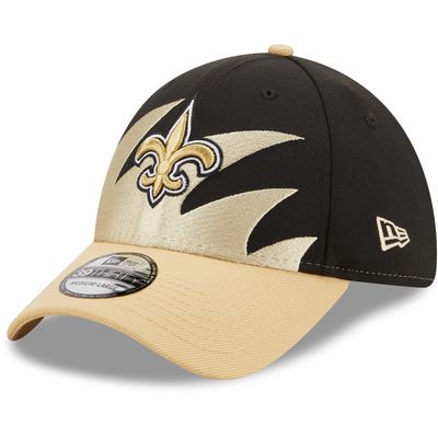 Men's New Era Black/Gold Orleans Saints Surge 39THIRTY - Flex Hat