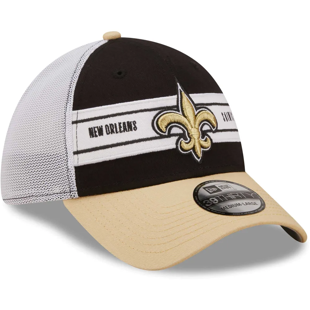 New Orleans Saints New Era Black/Gold 39Thirty Flex-Fit Hat