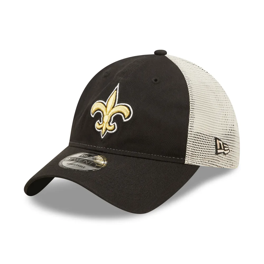 Lids New Orleans Saints New Era Loyal 9TWENTY Trucker Snapback Hat -  Black/Natural