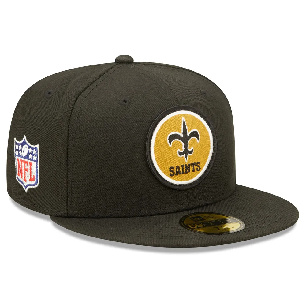 New Orleans Saints New Era Black/Gold 39Thirty Flex-Fit Hat