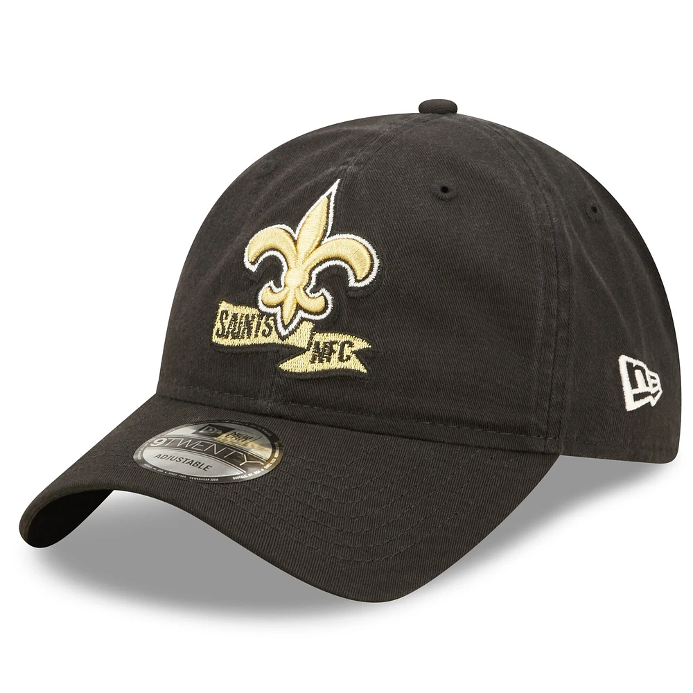 New Era pour homme New Orleans Saints 2022 Sideline - Casquette réglable couleur équipe 9TWENTY