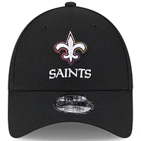 Casquette réglable New Era noire New Orleans Saints 2023 NFL Crucial Catch 9FORTY pour homme