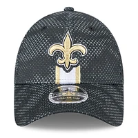 Men's New Era Black New Orleans Saints 2024 Sideline 9FORTY Stretch-Snap Hat