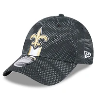 Men's New Era Black New Orleans Saints 2024 Sideline 9FORTY Stretch-Snap Hat