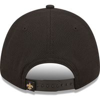 Men's New Era Black New Orleans Saints A-Frame - 9FORTY Snapback Hat