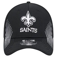 Men's New Era Black Orleans Saints Active 39THIRTY Flex Hat