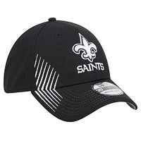 Men's New Era Black Orleans Saints Active 39THIRTY Flex Hat