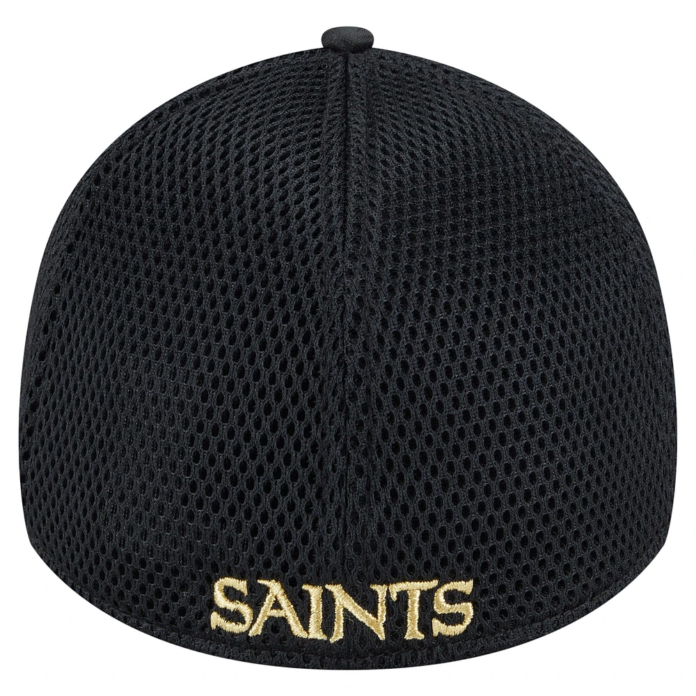 Men's New Era Black Orleans Saints Active Camo 39THIRTY Flex Hat