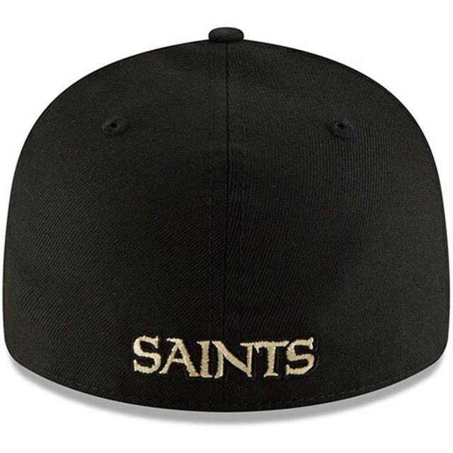 Casquette ajustée 59FIFTY à profil bas Omaha New Orleans Saints pour homme Era noire