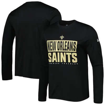 New Orleans Saints Era Combine Authentic Offsides Long Sleeve T-Shirt - Black