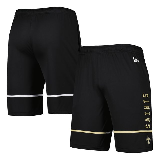 Short d'entraînement New Orleans Saints Combine Authentic Rusher Era noir pour homme