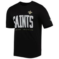 Men's New Era Black Orleans Saints Combine Authentic Training Huddle Up T-Shirt