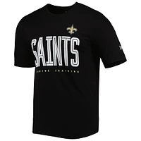 Men's New Era Black Orleans Saints Combine Authentic Training Huddle Up T-Shirt