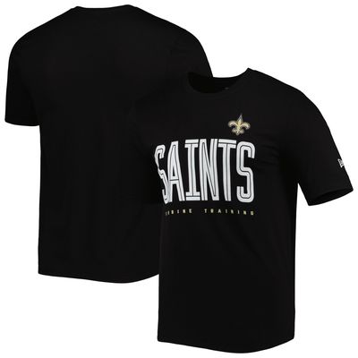 Men's New Era Black Orleans Saints Combine Authentic Training Huddle Up T-Shirt