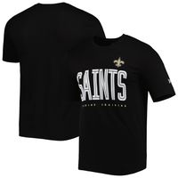 Men's New Era Black Orleans Saints Combine Authentic Training Huddle Up T-Shirt