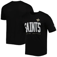 Men's New Era Black Orleans Saints Combine Authentic Training Huddle Up T-Shirt