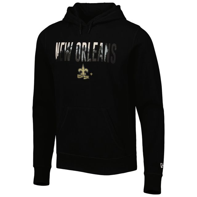 Sweat à capuche noir New Orleans Saints Ink Dye Era pour homme