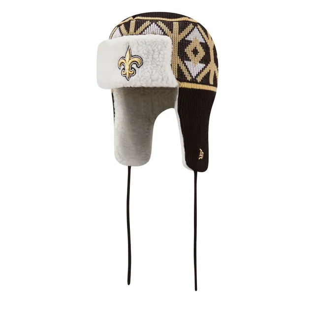 Men's New Orleans Saints New Era Heather Black Bucket Hat