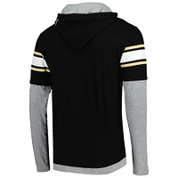 Men's New Era Black Orleans Saints Long Sleeve Hoodie T-Shirt