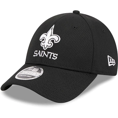 Casquette réglable New Era noire New Orleans Saints Main B-Dub 9FORTY pour hommes