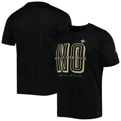 New Orleans Saints Majestic Showtime Pro Grade Cool Base T-Shirt -  Heathered Gray