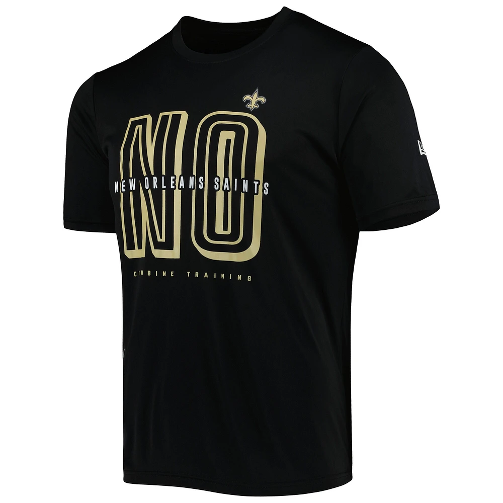 T-shirt New Era Orleans Saints Scrimmage noir pour homme