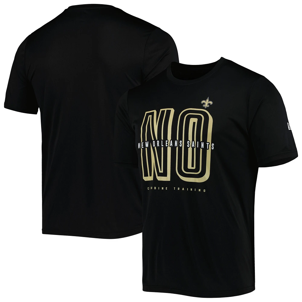 T-shirt New Era Orleans Saints Scrimmage noir pour homme