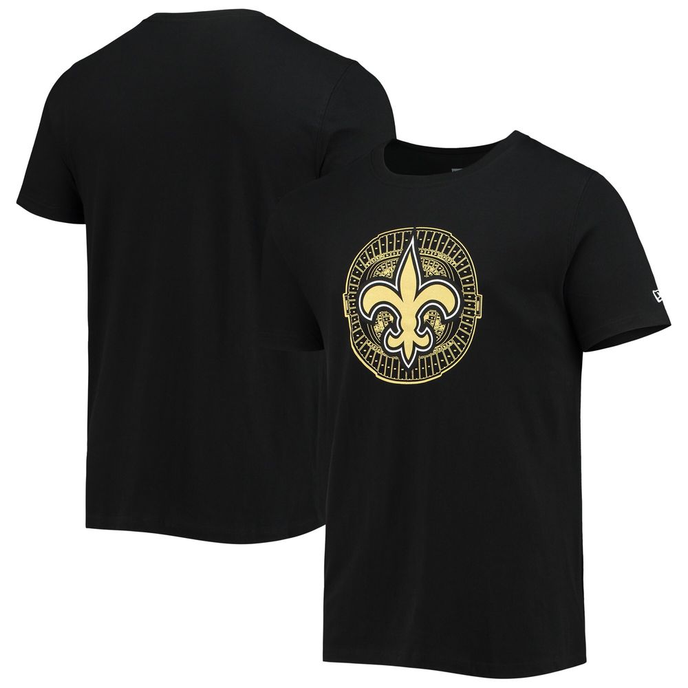 Men's New Era Black Orleans Saints Stadium T-Shirt