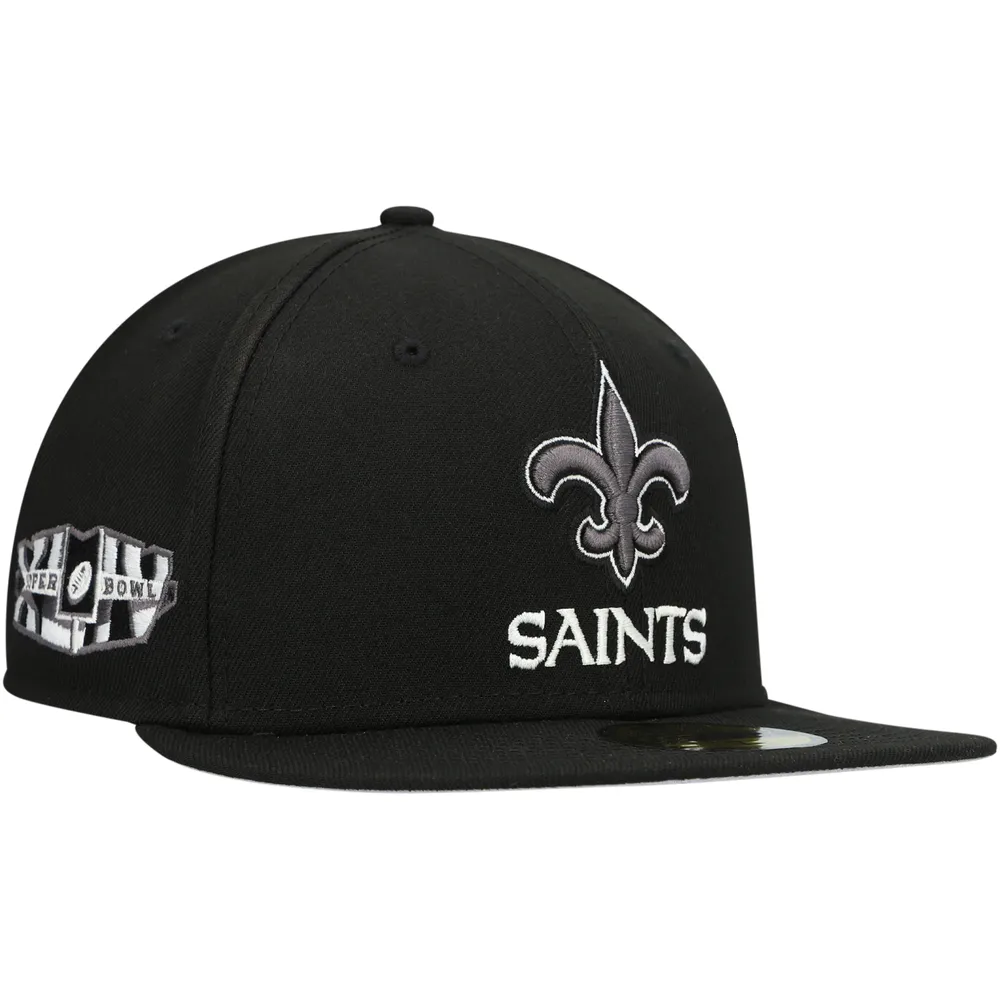 Men's New Era White New Orleans Saints Omaha Alternate Logo 59FIFTY Fitted  Hat 