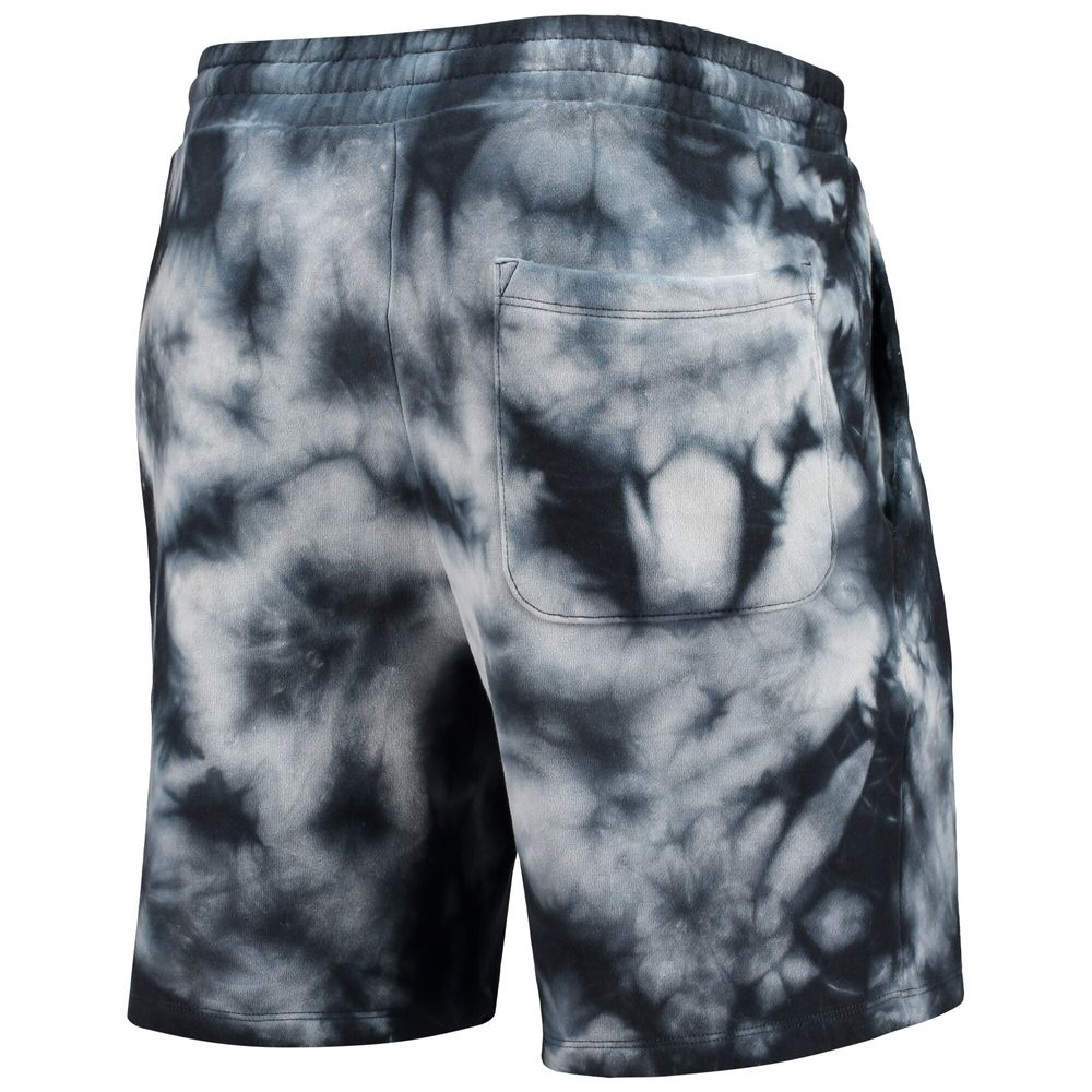 Men's New Era Black Orleans Saints Tie-Dye Shorts