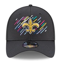 Men's New Era Charcoal Orleans Saints 2021 NFL Crucial Catch - 39THIRTY Flex Hat