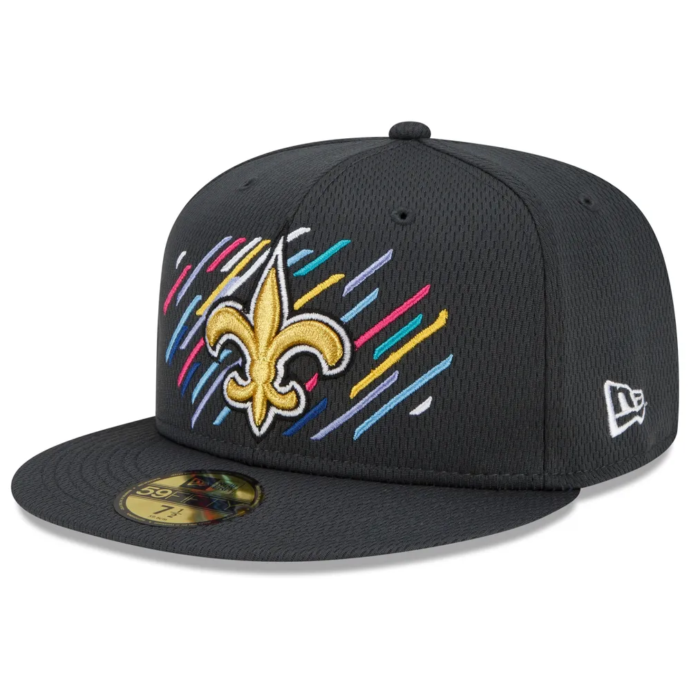 Men's New Era Black New Orleans Saints 2021 NFL Sideline Home 59FIFTY Fitted  Hat