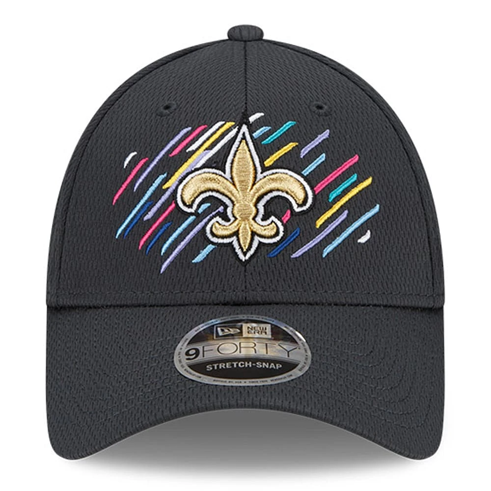 Men's New Era Charcoal New Orleans Saints 2021 NFL Crucial Catch - 9FORTY Adjustable Hat