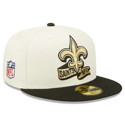 Men's New Era Black New Orleans Saints Team Neo 39THIRTY Flex Hat