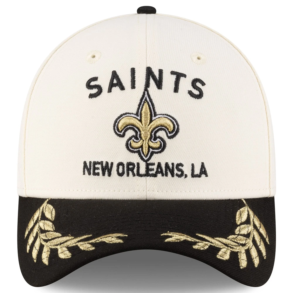 Men's New Era  Cream/Black Orleans Saints 2025 NFL Draft 39THIRTY Flex Hat
