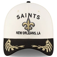Men's New Era  Cream/Black Orleans Saints 2025 NFL Draft 39THIRTY Flex Hat