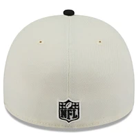 Men's New Era Cream/Black Orleans Saints 2025 NFL Draft A-Frame 59FIFTY Fitted Hat
