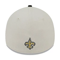 Casquette Flex New Orleans Saints 2023 NFL Draft 39THIRTY crème pour homme Era