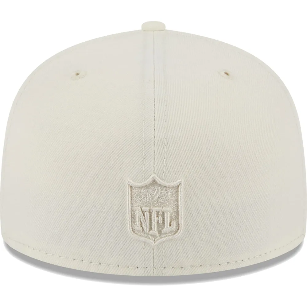 Men's New Era New Orleans Saints White on White 59FIFTY Fitted Hat