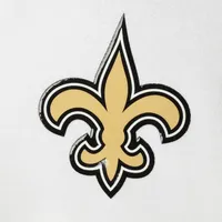 Men's New Era Gold/White Orleans Saints Gametime Quarter-Zip Hoodie Jacket