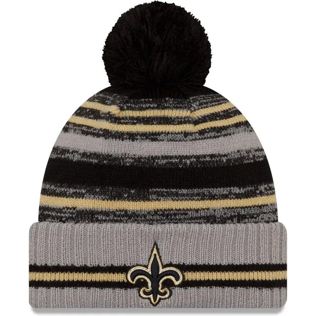 Men's New Era Charcoal New Orleans Saints 2021 NFL Crucial Catch Knit Hat