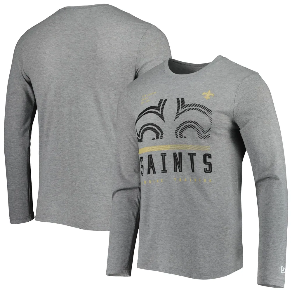 Lids New Orleans Saints Era Combine Authentic Red Zone Long Sleeve T-Shirt  - Heathered Gray