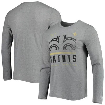 Men's New Era Black Orleans Saints Combine Authentic Home Stadium Long Sleeve T-Shirt Size: Large